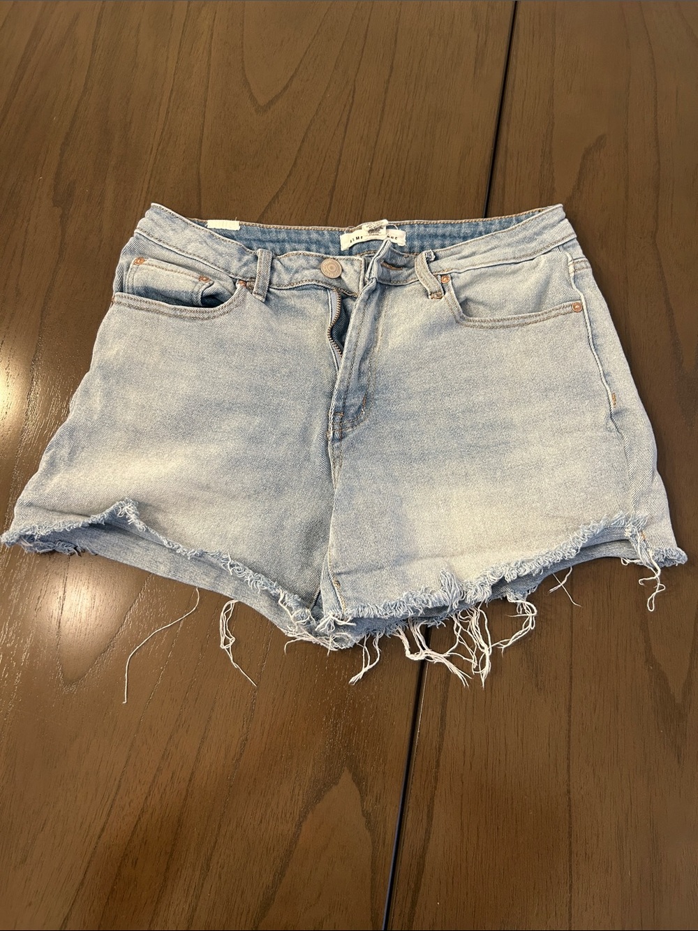 Almost Famous Light Blue Distressed Denim Cutoff Shorts
